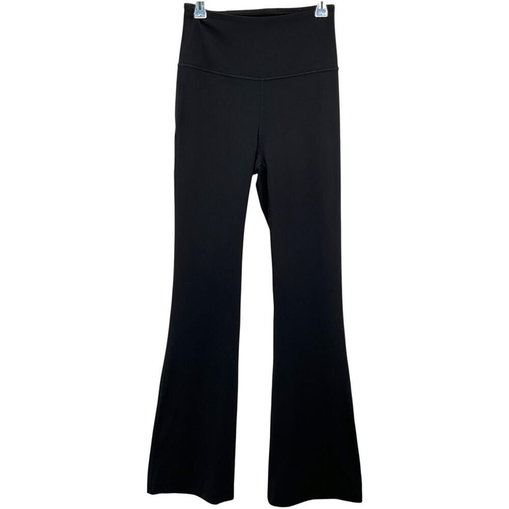 Lululemon Groove Super-High-Rise Flared Pant Nulu Black Womens Size 4